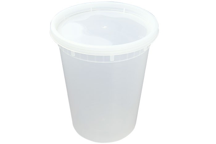 TT 7 Round 32 Oz. Deep Noodle Soup Container White - 150/Case